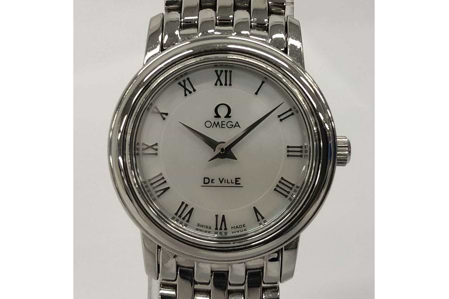 オメガ デヴィル プレステージ 4570.71 90726162 クォーツ SS ホワイトシェル